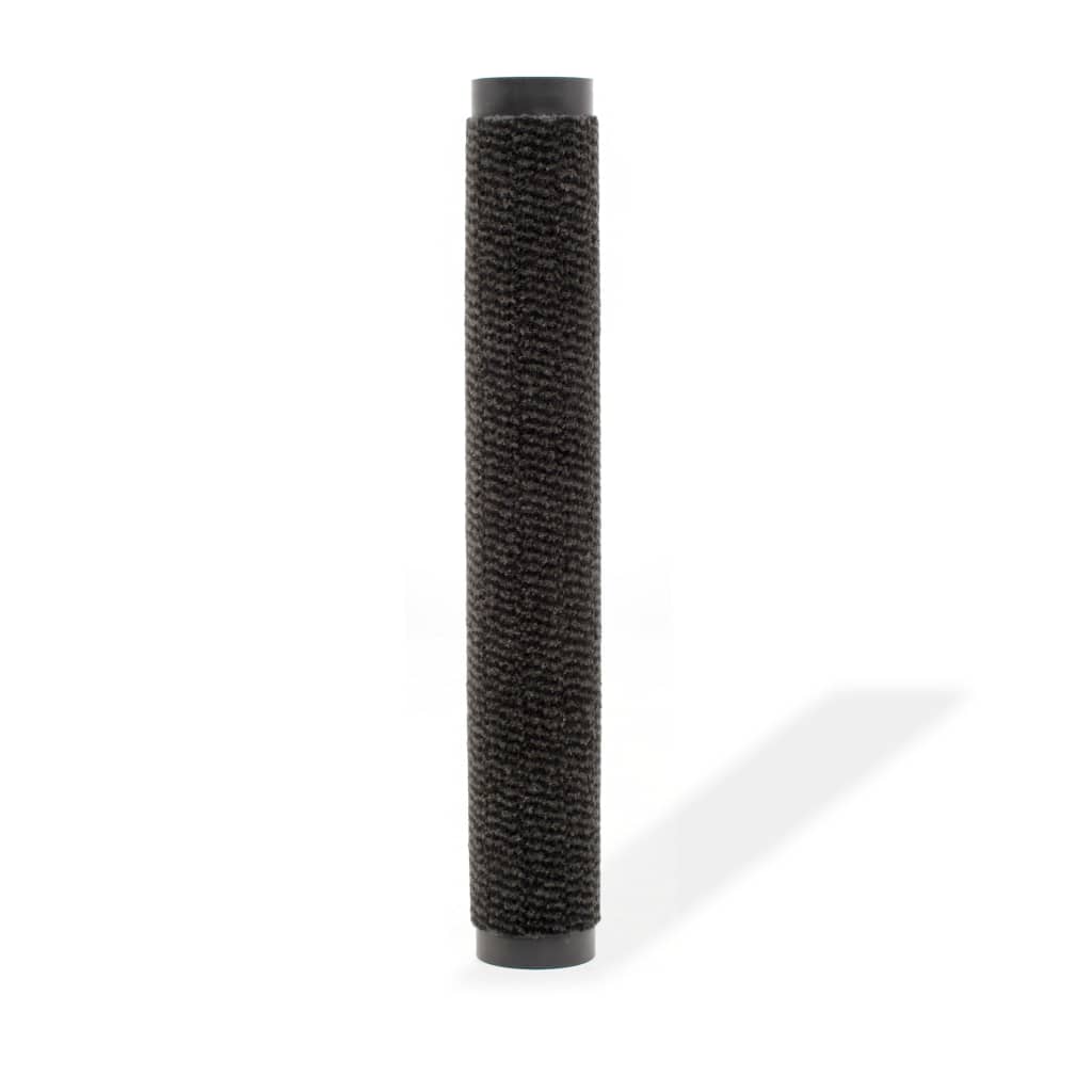 måtte med støvkontrol rektangulær tuftet 40 x 60 cm sort