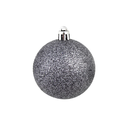 julekuglesæt 100 stk. 3/4/6 cm hvid/grå
