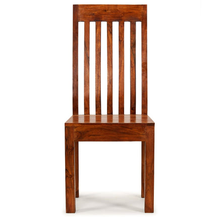spisebordsstole 2 stk. massivt træ med honningfinish moderne