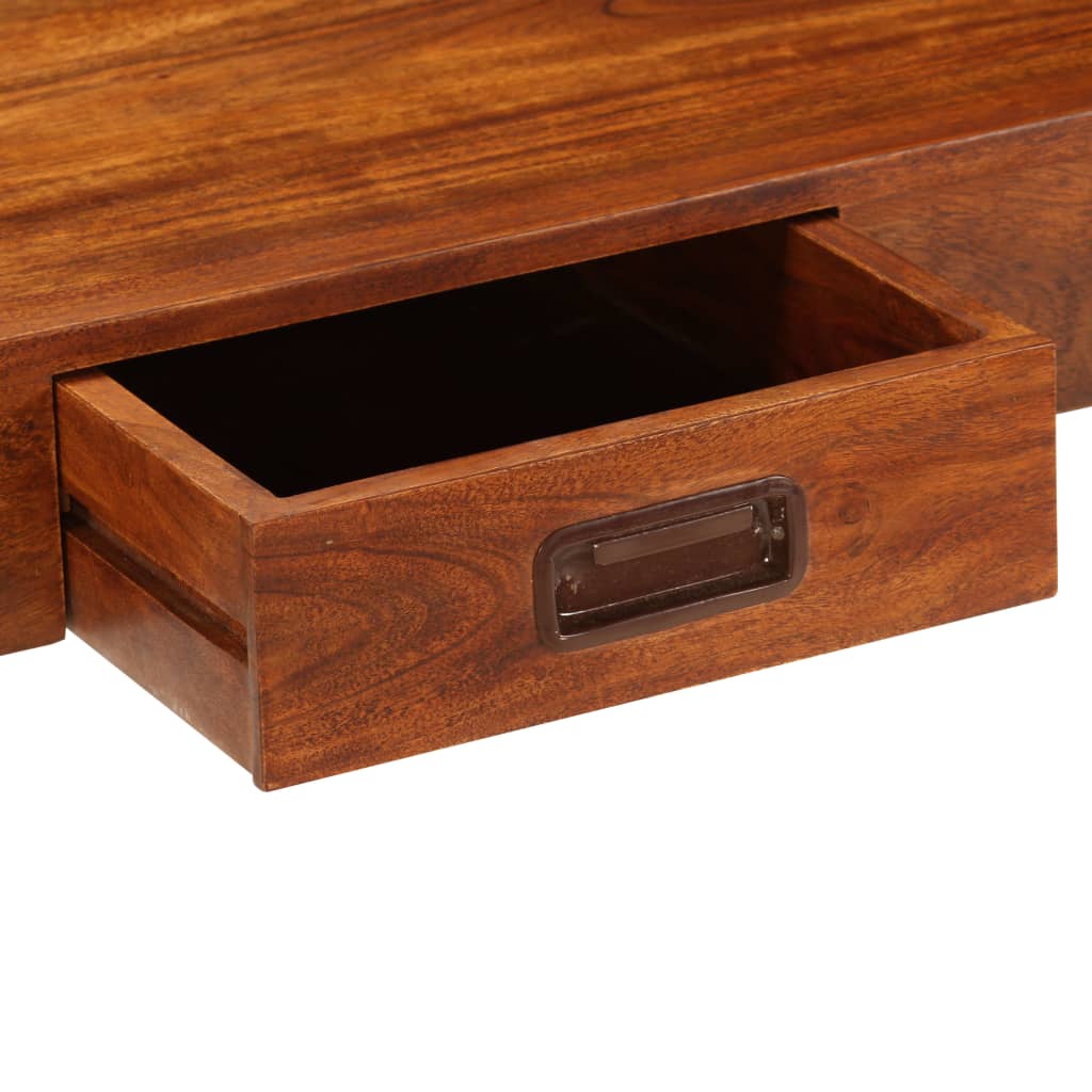 skrivebord 110x50x76 cm massivt akacietræ honningfarvet finish