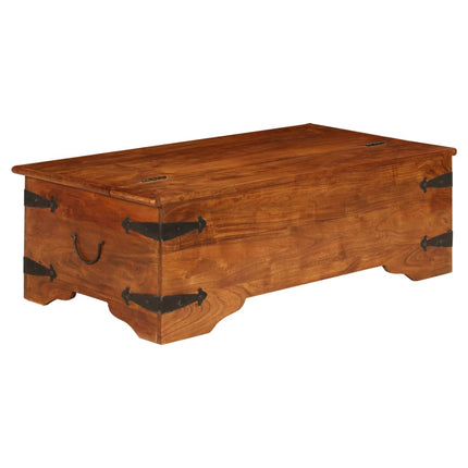 sofabord 110x55x35 cm massivt akacietræ med honningfinish