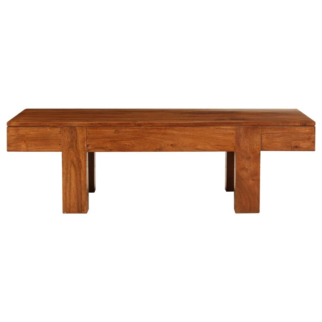 sofabord 100x50x30 cm massivt akacietræ med honningfinish
