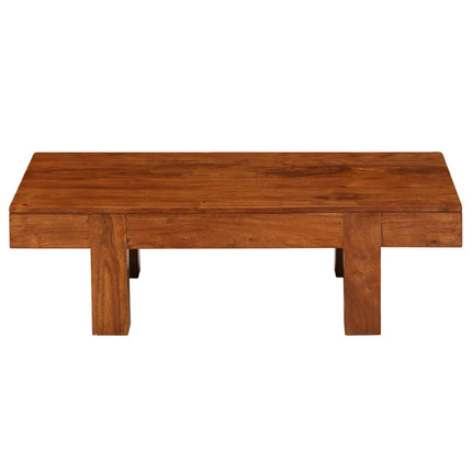 sofabord 100x50x30 cm massivt akacietræ med honningfinish
