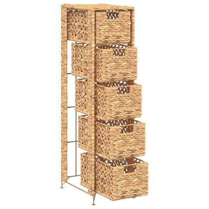 opbevaringsenhed med 6 kurve 47 x 37 x 100 cm vandhyacint