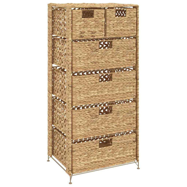 opbevaringsenhed med 6 kurve 47 x 37 x 100 cm vandhyacint