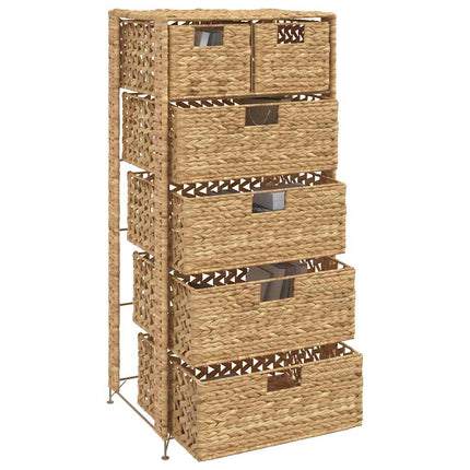opbevaringsenhed med 6 kurve 47 x 37 x 100 cm vandhyacint