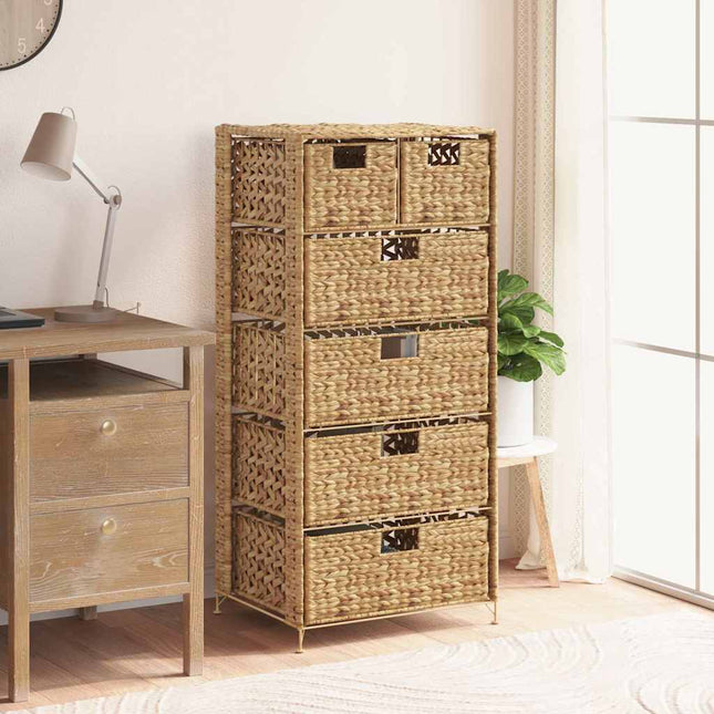 opbevaringsenhed med 6 kurve 47 x 37 x 100 cm vandhyacint