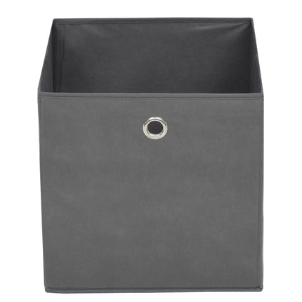 opbevaringskasser 4 stk. 32x32x32 cm ikke-vævet stof grey