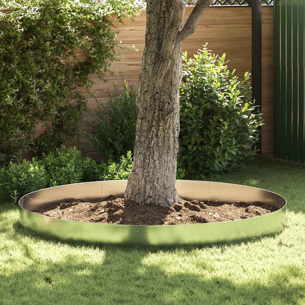 Bedkanter - 15 stk. i galvaniseret stål, 100 × 20 cm