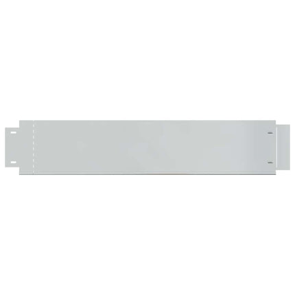 sæt med bedkanter 20 stk. galvaniseret stål 100 x 20 cm