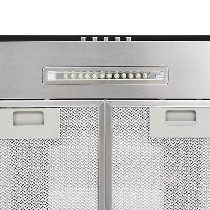 ø-emhætte 90 cm rustfrit stål 756 m³/t LED