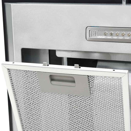 ø-emhætte 90 cm rustfrit stål 756 m³/t LED