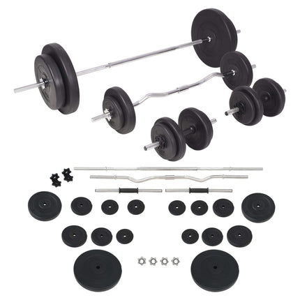 vægtstangs- og håndvægtssæt 90 kg