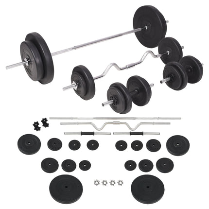 vægtstangs- og håndvægtssæt 90 kg