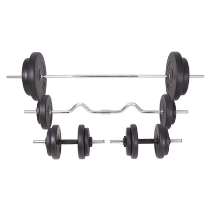 vægtstangs- og håndvægtssæt 90 kg