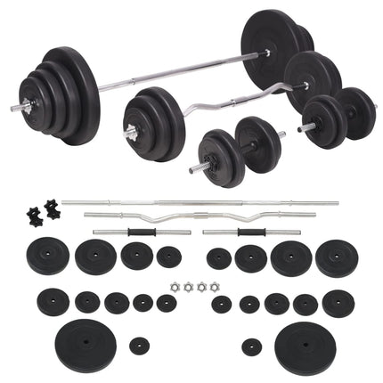 vægtstangs- og håndvægtssæt 120 kg