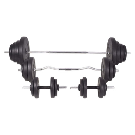 vægtstangs- og håndvægtssæt 120 kg