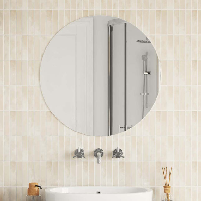 vægspejl 70 cm rundt glas