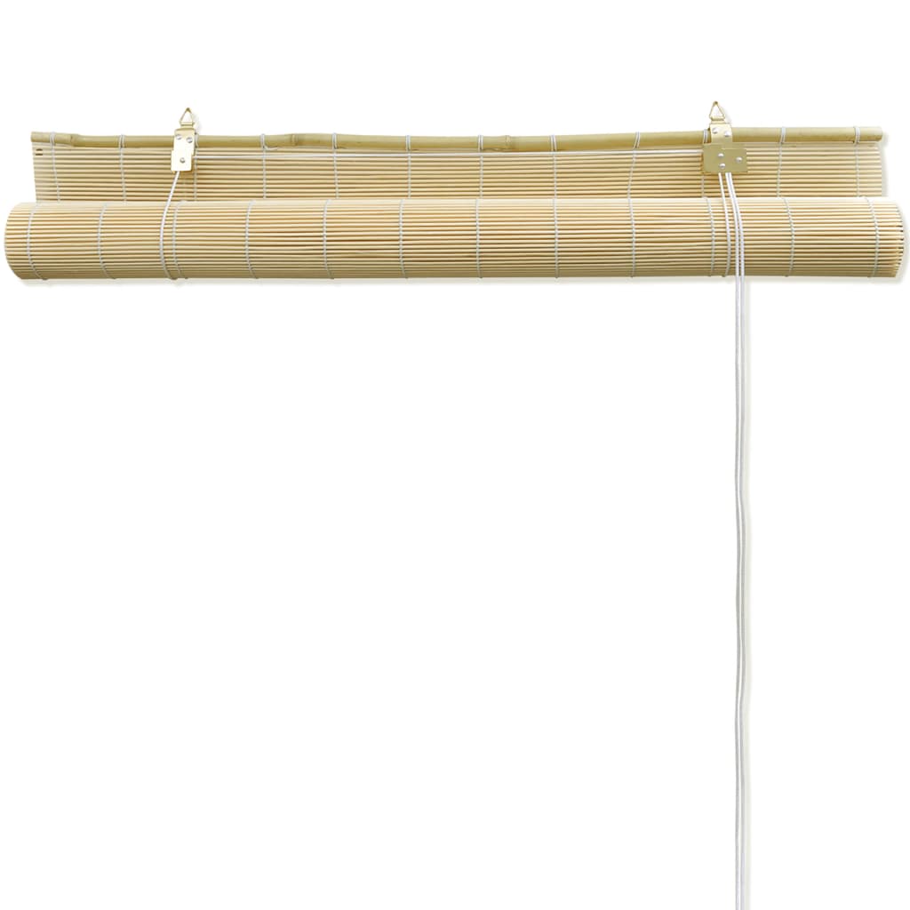 rullegardin 100x220 cm bambus naturfarvet