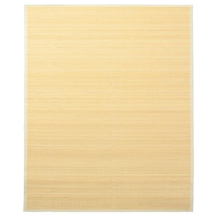 tæppe 160x230 cm bambus naturfarvet