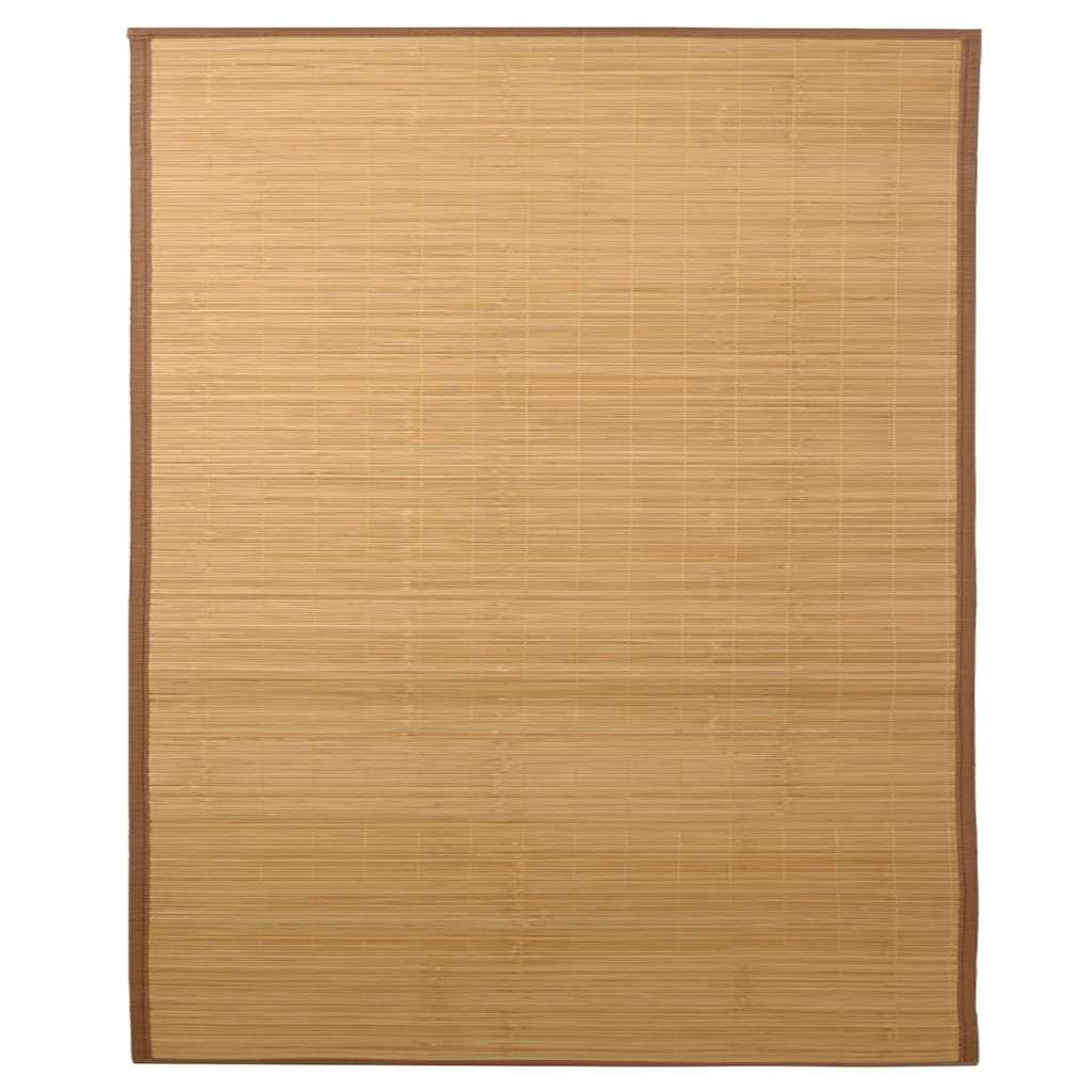 tæppe 160x230 cm bambus brun