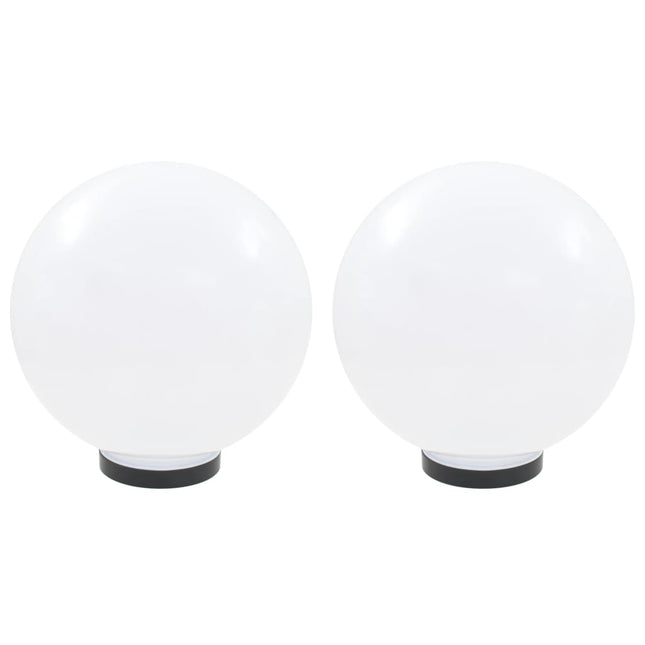 LED-kuglelamper 2 stk. kugleformet 30 cm PMMA