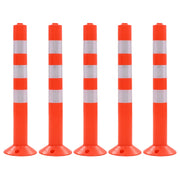 trafikkegler 5 stk. plastik 75 cm