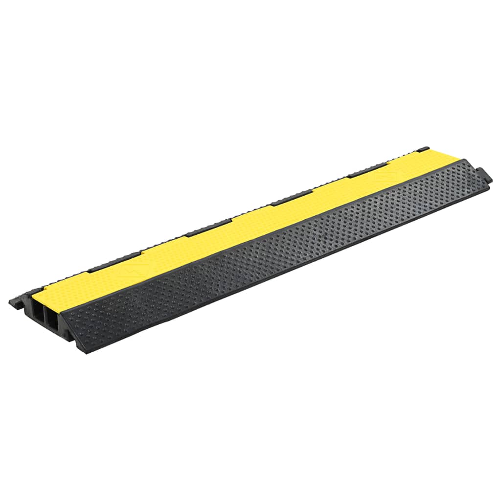 kabelbeskytterrampe 2 kanaler 4 stk. gummi 101,5 cm