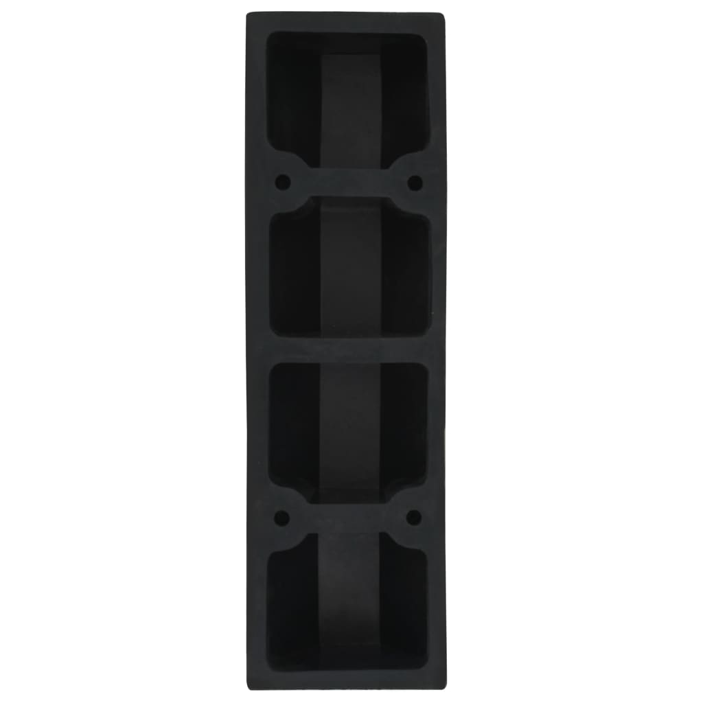 parkeringsklodser 2 stk. gummi 49 x 15 x 9 cm