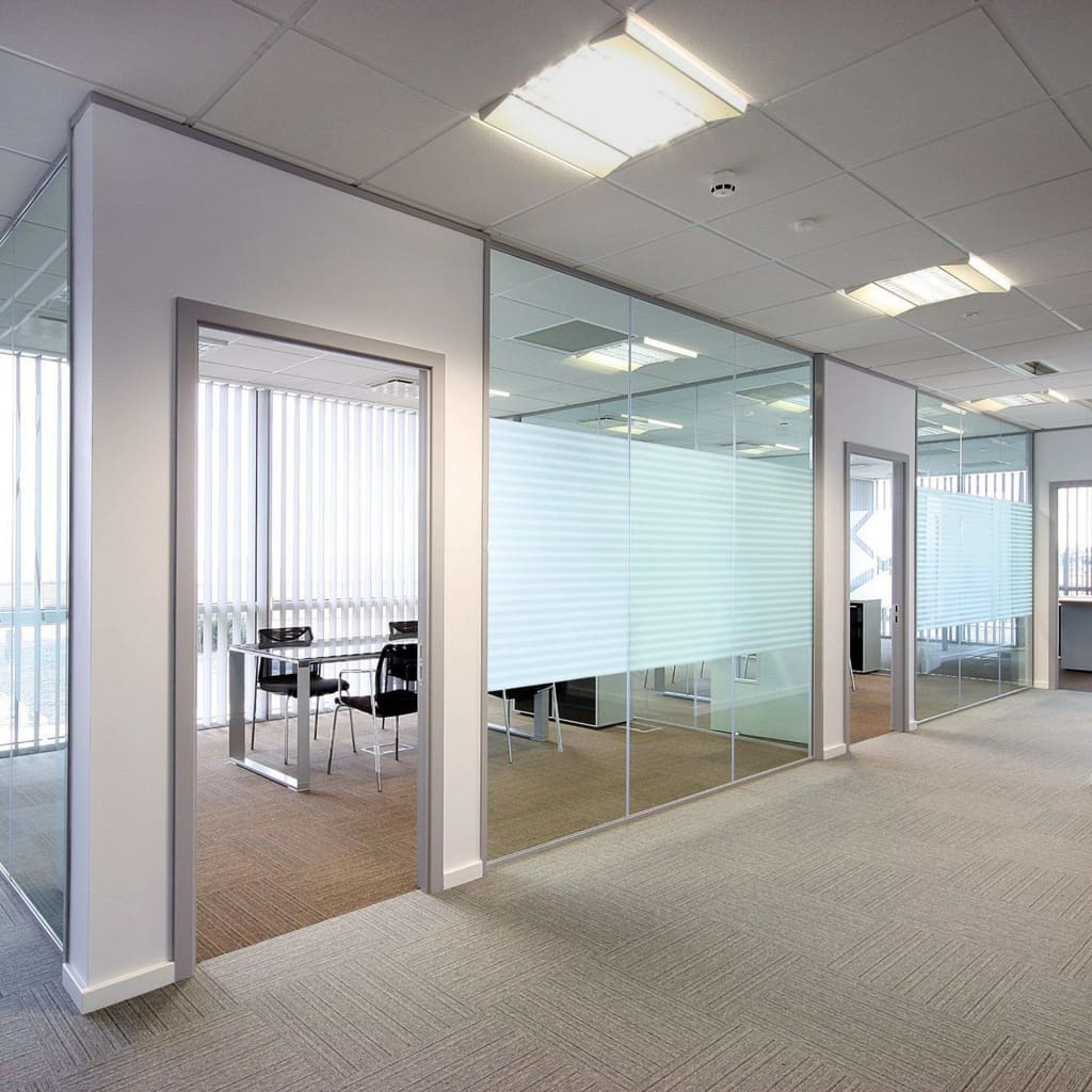 vinduesfolie 0,9x5 m stribet PVC matteret