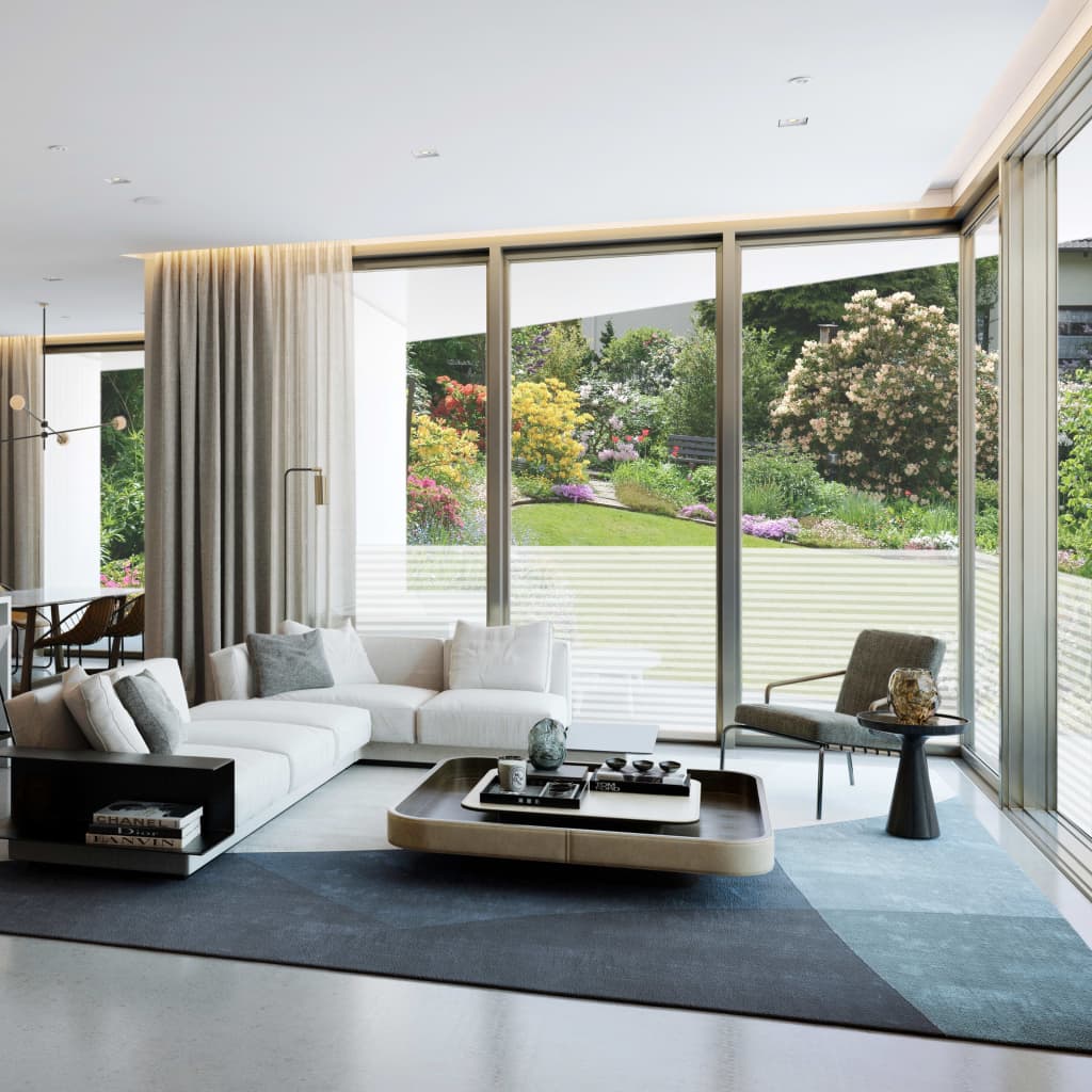 vinduesfolie 0,9x5 m stribet PVC matteret