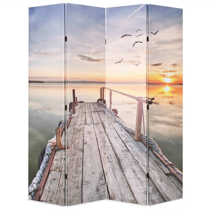 foldbar rumdeler 160 x 170 cm sømotiv