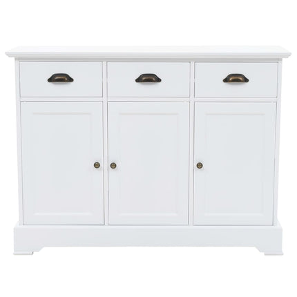 skænk med 3 låger 105x35x77,5 cm MDF og fyrretræ