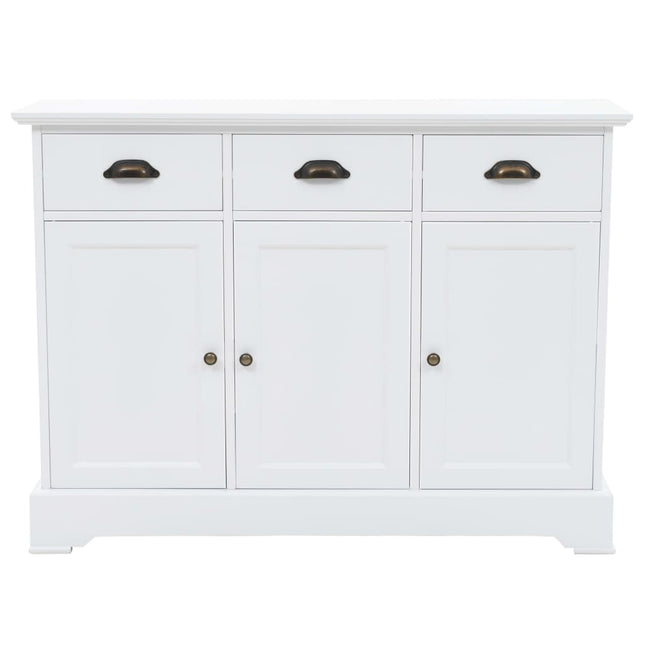 skænk med 3 låger 105x35x77,5 cm MDF og fyrretræ
