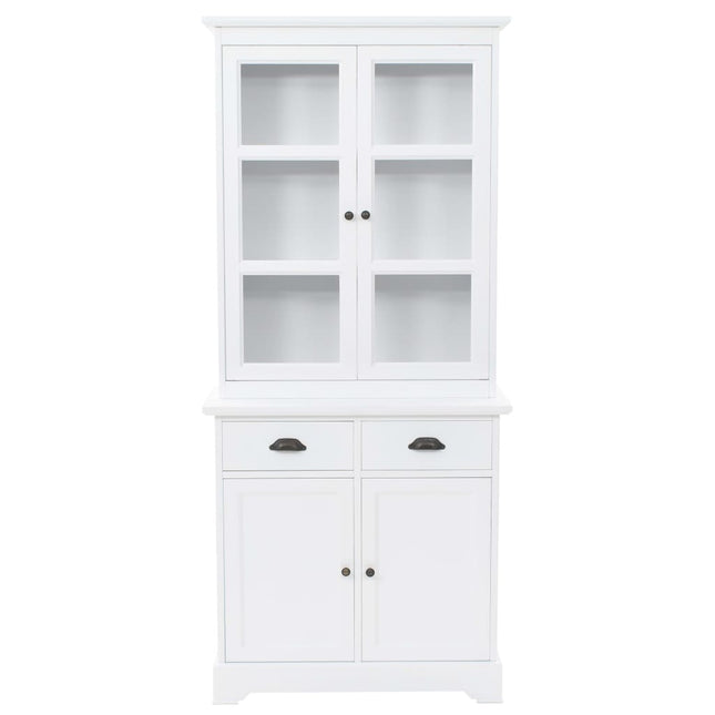 walisisk kommode med 4 døre MDF og fyrretræ 80 x 40 x 180 cm