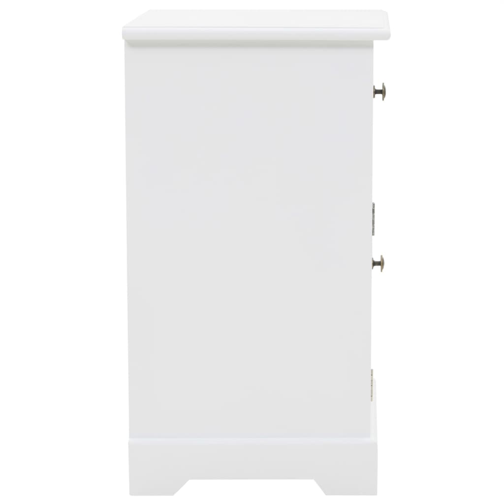 sengebord 35x32x59 cm MDF og fyrretræ