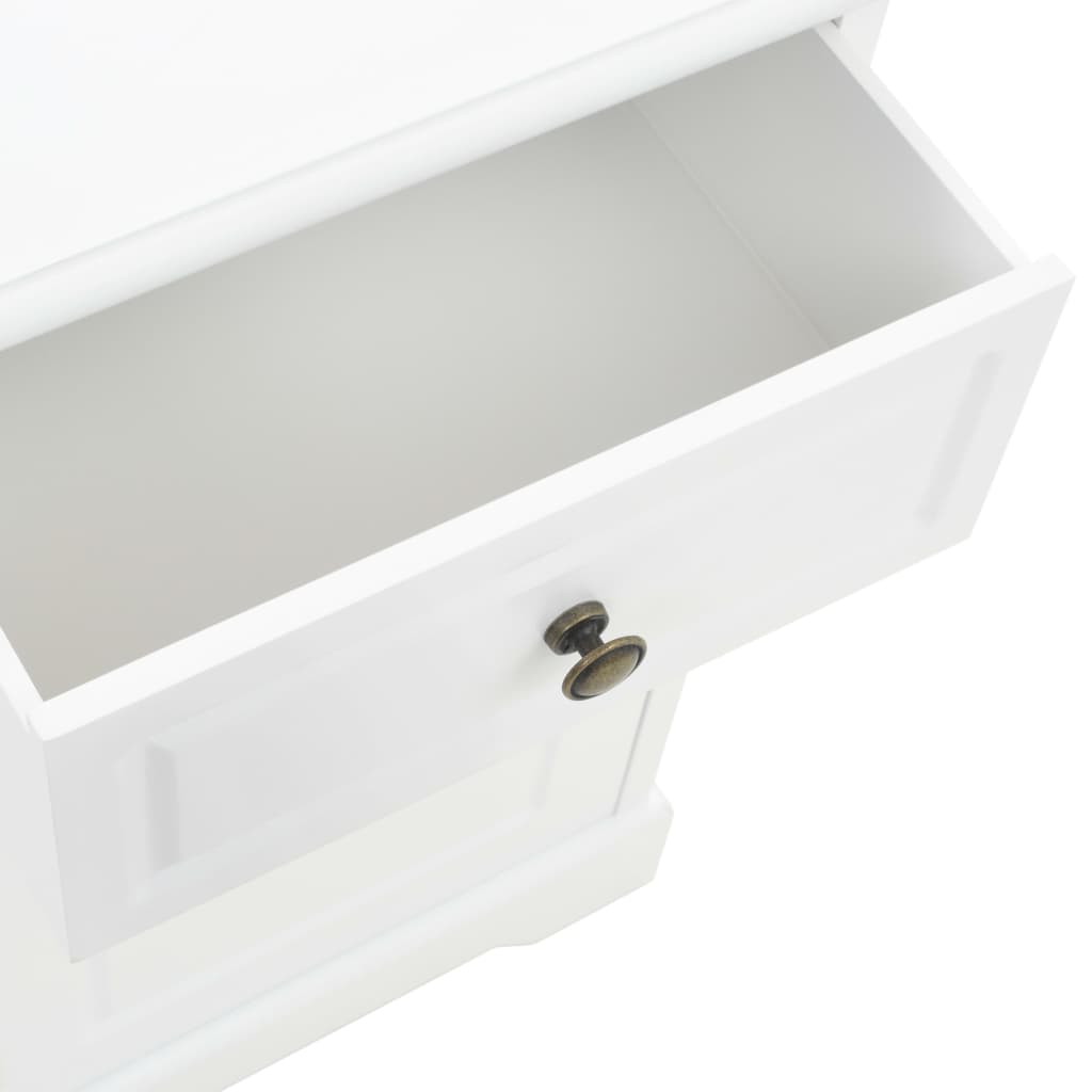 sengebord 35x32x59 cm MDF og fyrretræ