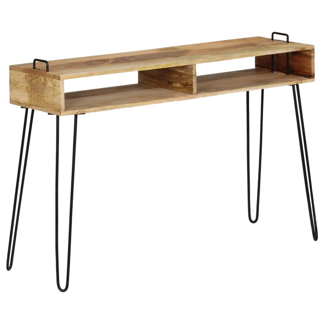 konsolbord i massivt mangotræ 115 x 35 x 76 cm