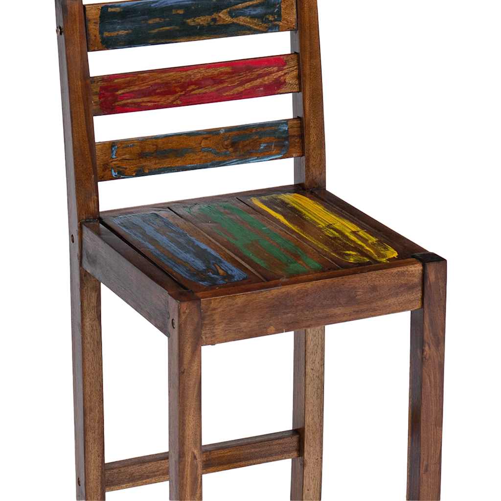 barstole 2 stk. massivt genbrugstræ