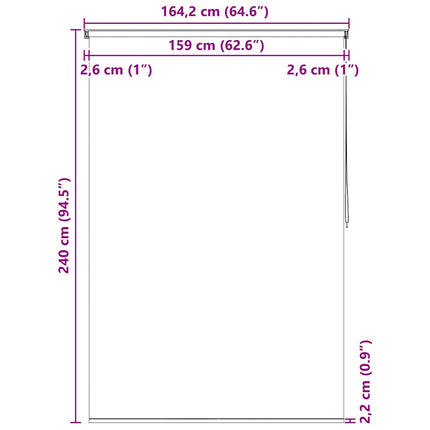 rullegardin til badeværelse 160x240 cm søstjerner