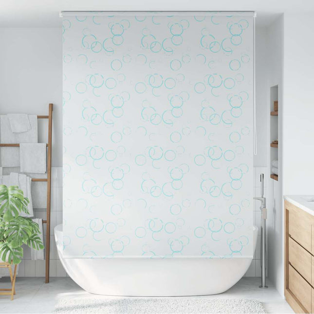 rullegardin til badeværelse 160x240 cm bobler