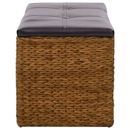 bænk med 2 kurve søgræs 71 x 40 x 42 cm brun