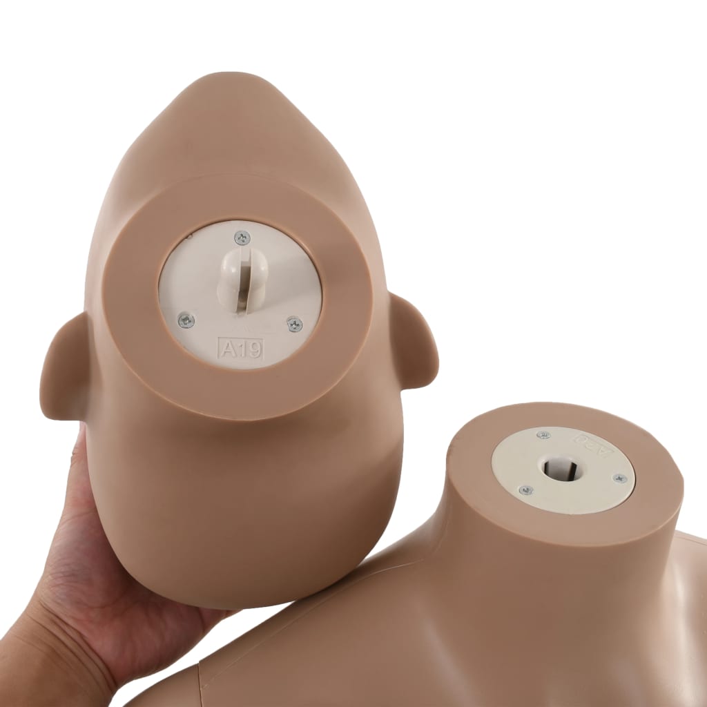 sexet kvindelig mannequin med glassokkel beige 180 cm