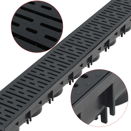 afvandingskanaler 3 stk. plastik 3 m