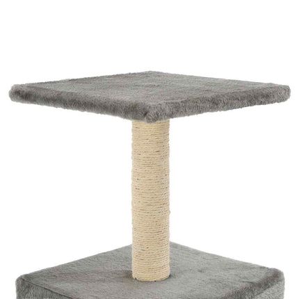 kradsetræ til katte med sisal-kradsestolper 55 cm grå