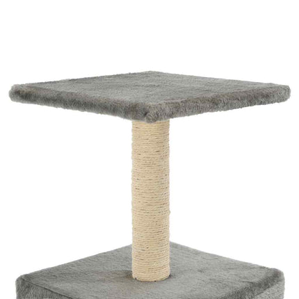 kradsetræ til katte med sisal-kradsestolper 55 cm grå