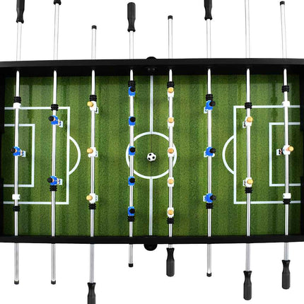 fodboldbord 60 kg 140 x 74,5 x 87,5 cm stål sort