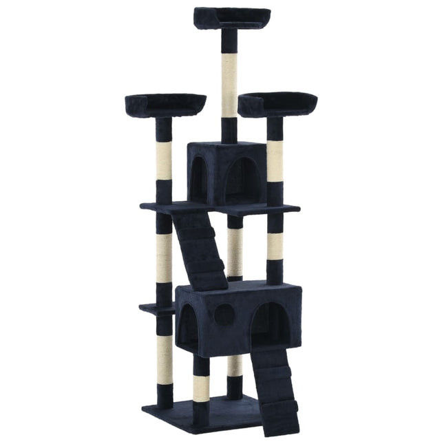 kradsetræ til katte med sisal 170 cm blue