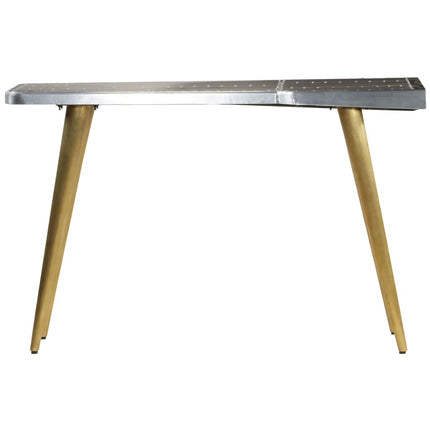 Aviator-skrivebord vintage flyverstil 120 x 60 x 76 cm