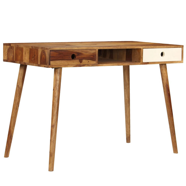 skrivebord 110 x 55 x 76 cm massivt akacietræ